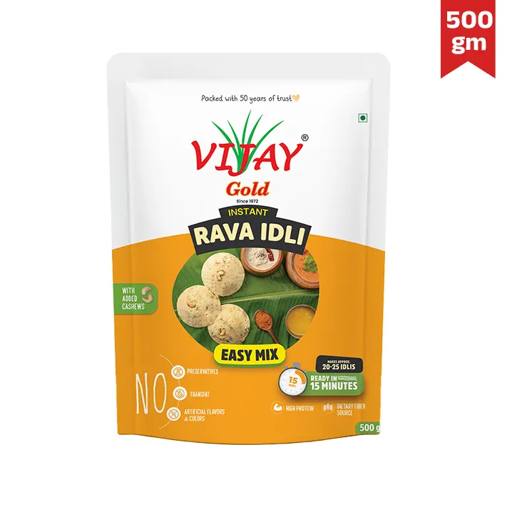 Vijay Instant Rawa Idli mix(500Gm*10)- 5Kg