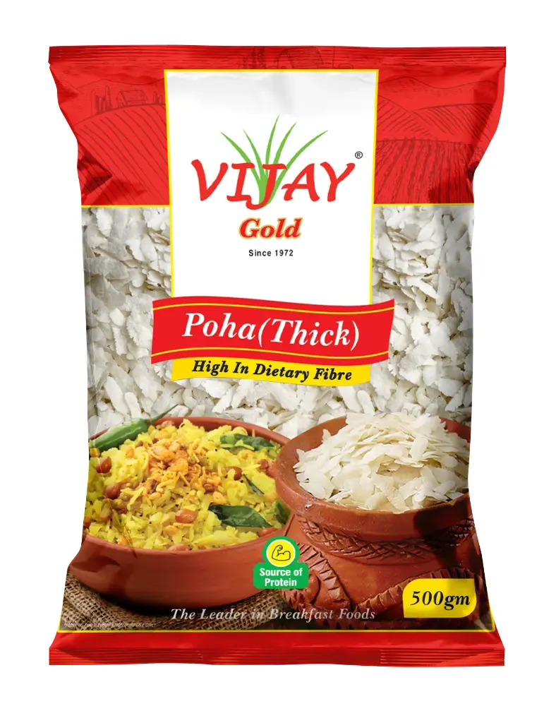 Vijay Gold Thick Poha- (500 Gm*20)10 Kg