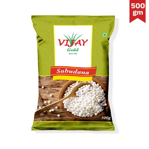 Vijay Gold Sabudhana – 40 × 250 g (10 kg Pack)