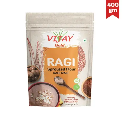 Vijay Ragi Malt / Sprouted Flour – 20 × 400 g (8 kg Pack)