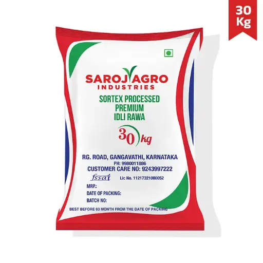 Saroj Agro Idli Rawa- 30Kg (Nice) 